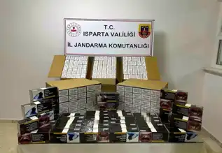 Isparta'da 60 Bin Bandrolsüz Makaron Operasyonu