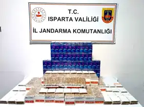 Isparta Yalvaç'ta Kaçak Makaron Operasyonu