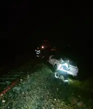 Tren-Otomobil Kazası: Sürücü Yaralandı
