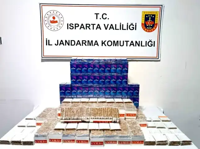 Isparta Yalvaç'ta Kaçak Makaron Operasyonu