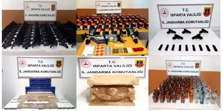 Isparta'da Kaçakçılık Operasyonu: 55 Şüpheli