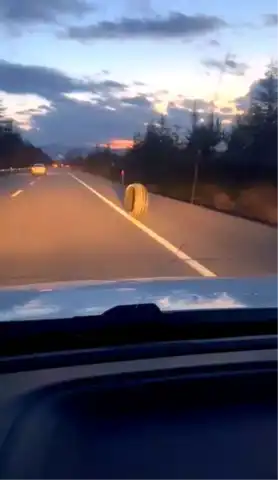 Isparta'da Kamyon Lastiği Trafik Tehlikesi Yarattı